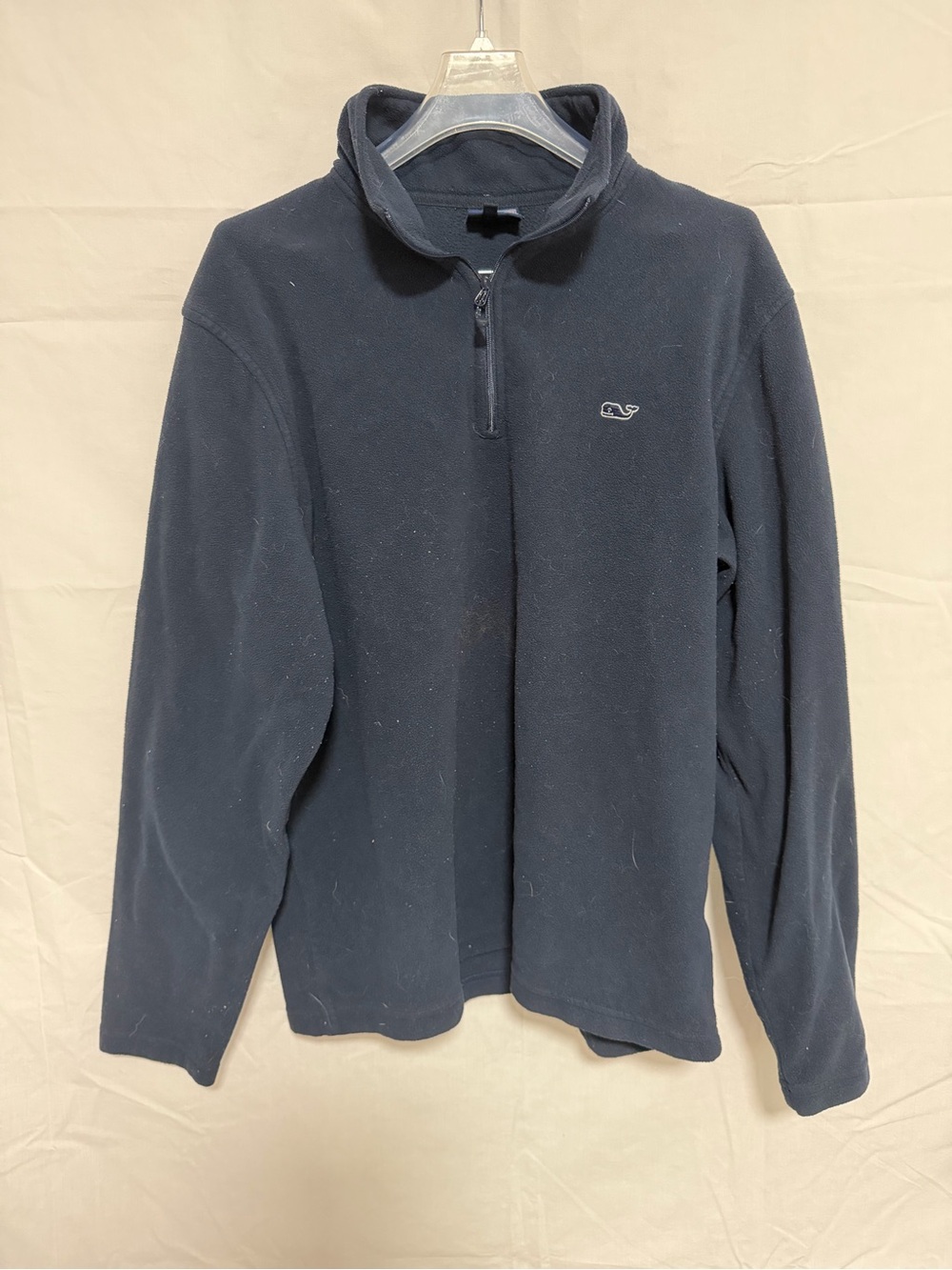 Vineyard Vines Men's Navy Half-Zip Fleece Pullover